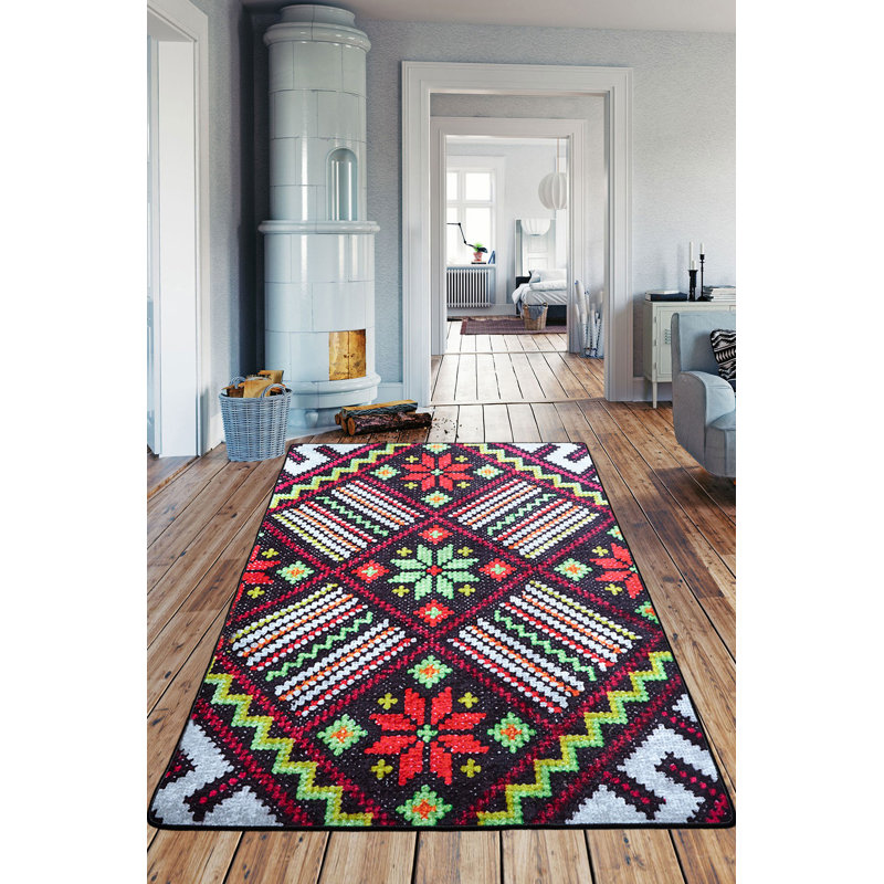 Soft & Stylish Area Carpet, 31.5 x 55.1 Inches | 100% Polyester, 0.2 in Pile Height | Antibacterial, Non-Slip Underside, Machine Washable | Perfect for Living Room, Bedroom, & Kids' Play Areas, Durable & Easy Care