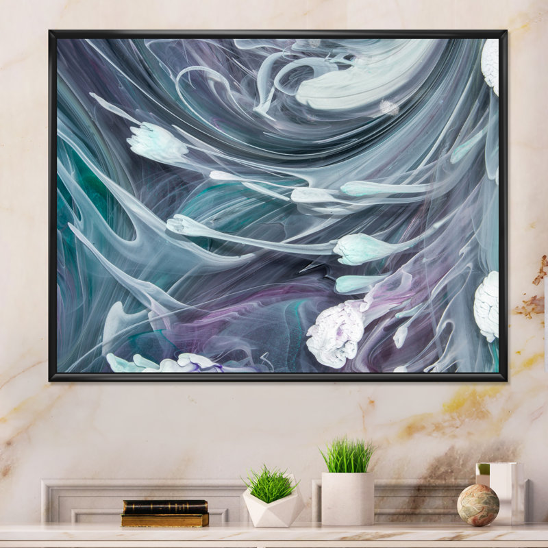 Art liquide VI - Reproduction de photo sur toile, H 24 po x l 36 po x P 1 po, Toile avec cadre flottant noir