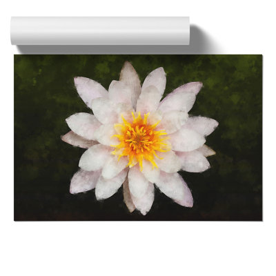 White Lily Flower - Unframed Graphic Art