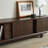 High quality black walnut TV cabinet
