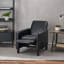 Fauteuil inclinable manuel en lin-1555542130