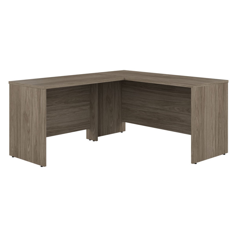 Studio C L Shaped Desk with Return, Modern Hickory, 29.84" H x 71.02" W x 65" D