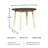 Strongsville Extendable Round Solid Wood Base Dining Table