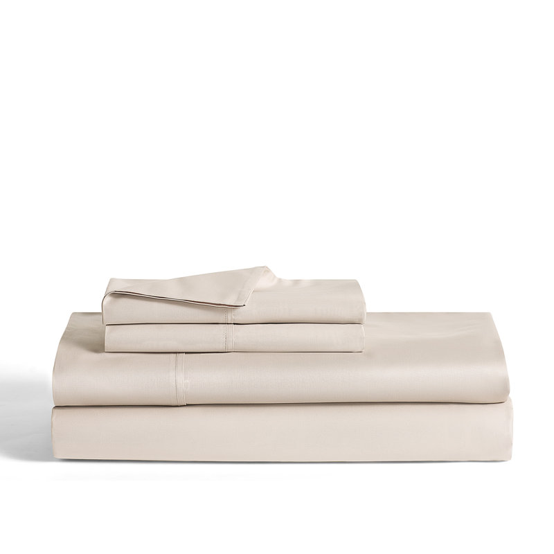 Premier Sateen - Sheet Queen 4Pc. Sheet Set, Shell Pink, Queen Sheet Set with 3 Additional Pieces