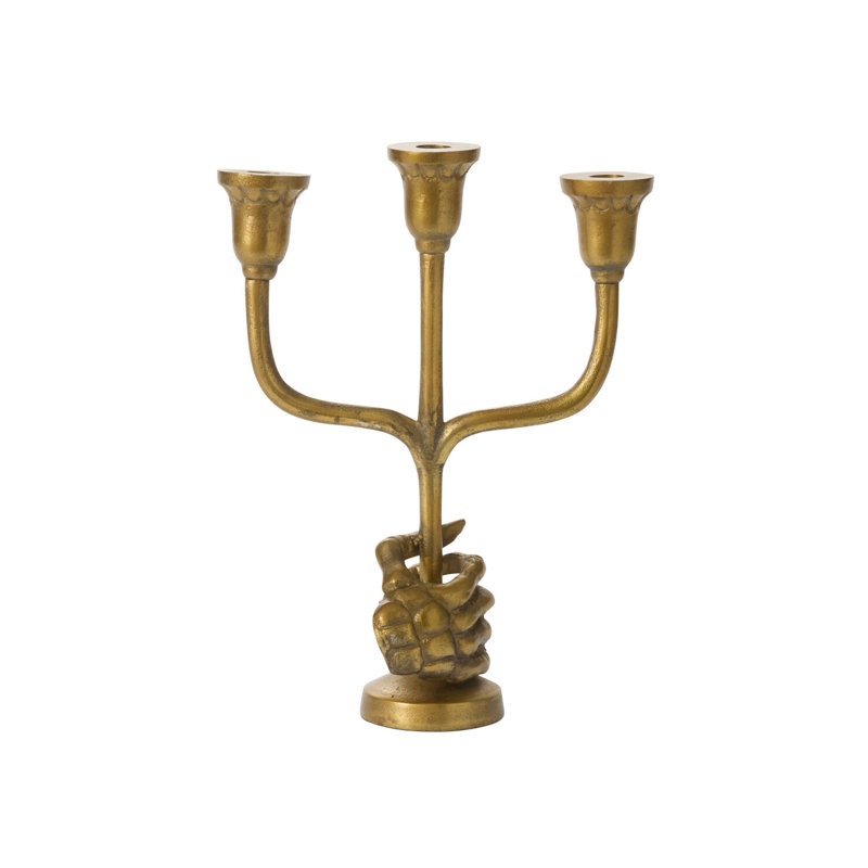 Skeleton Candleholder, 10.5"x 4"x 14.25"