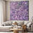Extra Large Wall Art Fabric Print - Lavender Purple and Pink Flower Burst Design Artwork Decor for Living Room or Bedroom - "Frame Assembly Required (Unfinished Frame)"-105075801