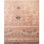 Tapis unique brun / rouge noué à la main Trishul Mogul 6 pi 3 po x 9 pi 2 po