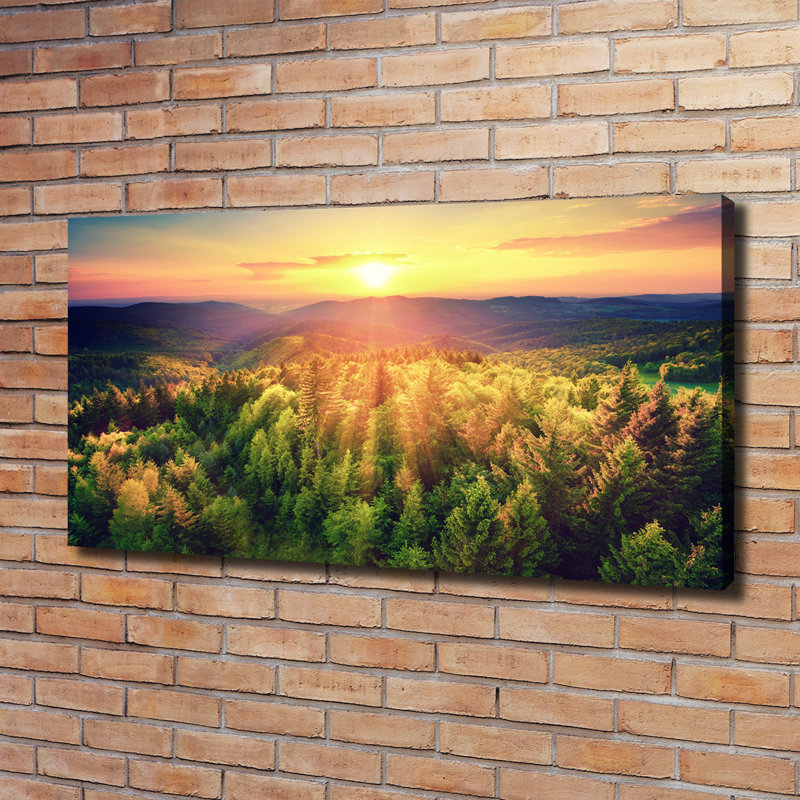 Forest Sunset - No Frame Print on Canvas