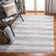Tapis abstrait en coton tissé à la main Fales Rag-1305254499