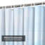 Rideau de douche abstrait bleu ciel clair avec 12 crochets-2136704309