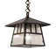 8" Square Stillwater Double Bar Mission Pendant