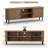  70" Modern Tv Stand For Tvs Up To 80", Tv Stand With Sliding Doors And Storage Shelves-1686068227
