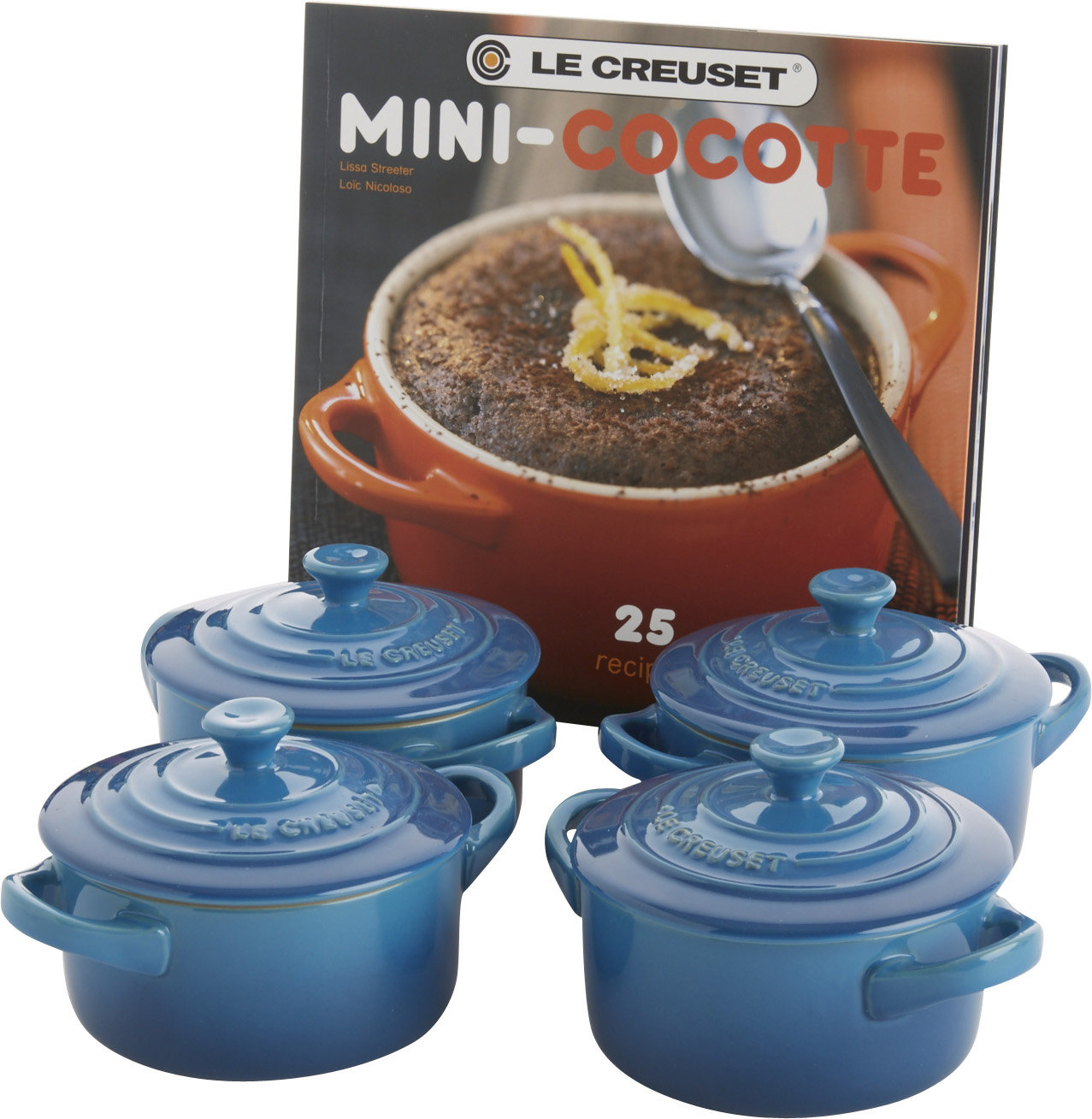 Stoneware Mini Cocotte Set with Cookbook, Marseille