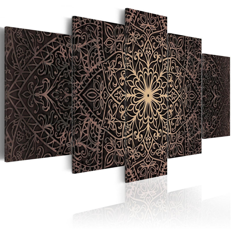 Ensemble de 5 impressions sur toile tendue, H 40 po x l 80 po x P 1 po