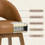 360° Rotating Hollow Back Bar Stool, Made Of Rubberwood With A Load-Bearing Capacity Of 160 KG-913825271