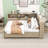 Crionna Wood Daybed with Built-In Storage Drawers and Shelves-274304908