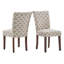 Chaise rembourrée en bois massif Lancaster-15849704
