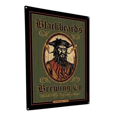 «Blackbeards Brewing», impression sur métal
