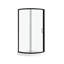 Ensemble de douche rond 33 po OVE Decors Breeze Premium avec base transparente-836338042