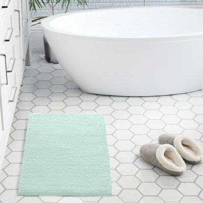 24X40" Spa - Style Heavy Weight Bath Rug With Soft Mood, Quick Dry Technology, Absorbent, , High Pile Microfiber, Non Skid Backing, Machine Wash Care Option Quality Spirit, And Absorbing