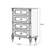 Black Solid + Manufactured Wood Accent Cabinet