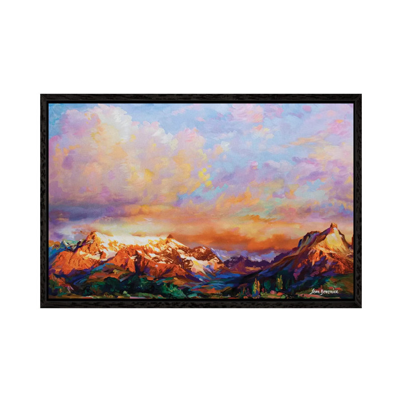 Morning Charm by Leon Devenice - Painting on Canvas, 101.6 cm H x 66.04 cm W, Black Framed