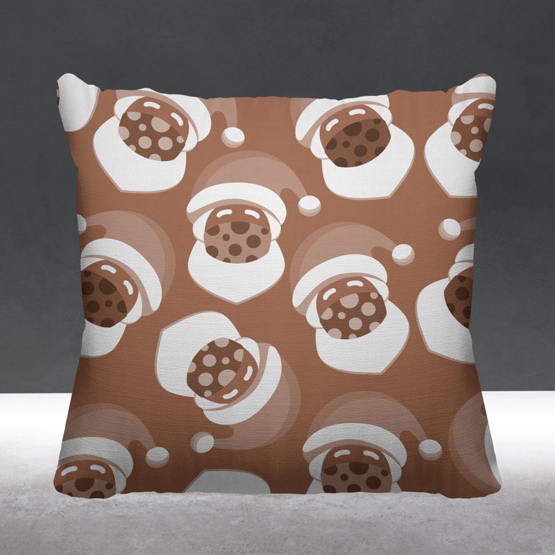 Coussin intérieur / extérieur Santa Claus, L 15 po x H 15 po, Chair