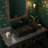 Black Rectangular Vessel Sink, 20" x 14" Ceramic Above Counter Bathroom Sink