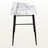 Elsa White Finish Computer Desk With Hutch & Black Metal Leg, 33.8" H X 46.96" W X 23.55" D