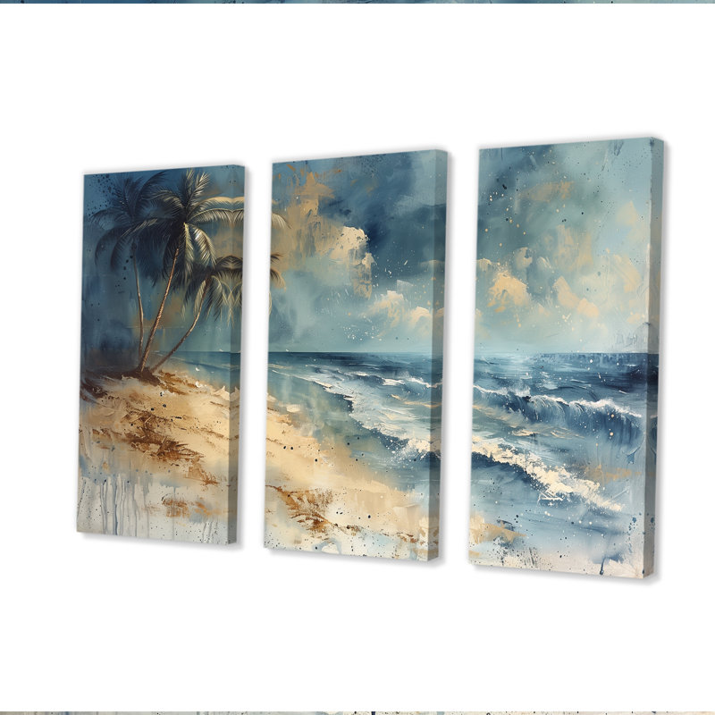 Santoro - Ensemble de décoration murale palmiers et palmiers, H 28 po x l 36 po x P 1 po
