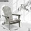 Mobilier d'extérieur gris - Chaise pliante en bois massif gaufré-974495830