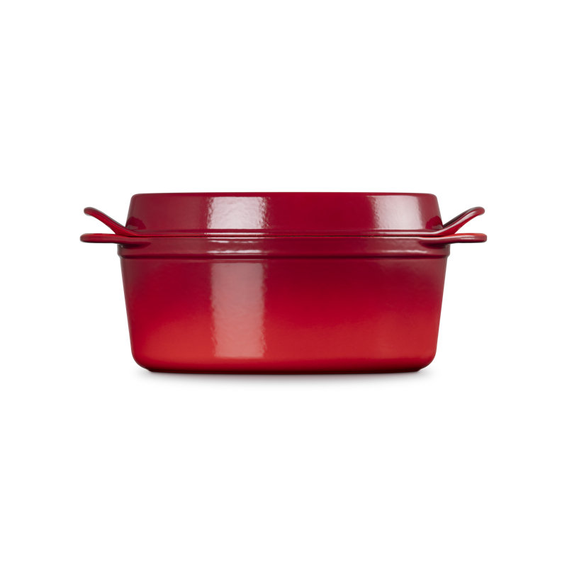 Le Creuset Enameled Cast Iron Traditional Oval Doufeu , 7.75 Qt. - Cerise, Red