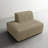 Berlare Upholstered Compression Khaki Corduroy Modular Singler Side Accent Chair – Fully Compressed, No Assembly Required-1132892705