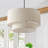 Demet 3 - Light White Drum Pendant