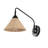 Aarza 11" 1-Light Vintage Coastal Rattan/Metal Swing Arm LED Sconce