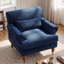 Fauteuil d'appoint à accoudoirs roulés 39,37 po avec siège profond surdimensionné-1061343967