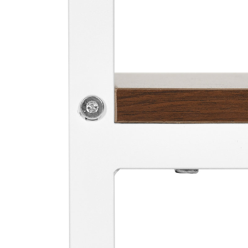 Support d'aquarium rectangulaire Erynn, Brun / blanc