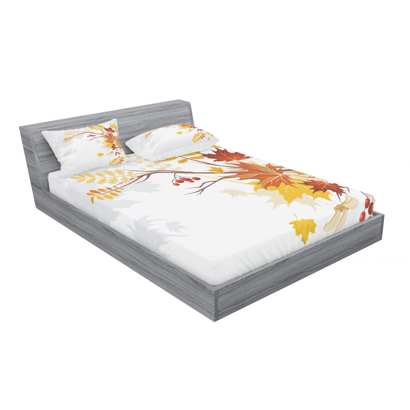 Microfiber Sheet Set, Queen Sheet Set with Fitted Sheet