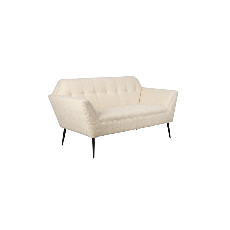 Canapé à accoudoirs carrés 59 po, Beige