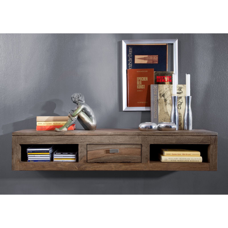 Nature Rosewood Solid Wood Floating Shelf