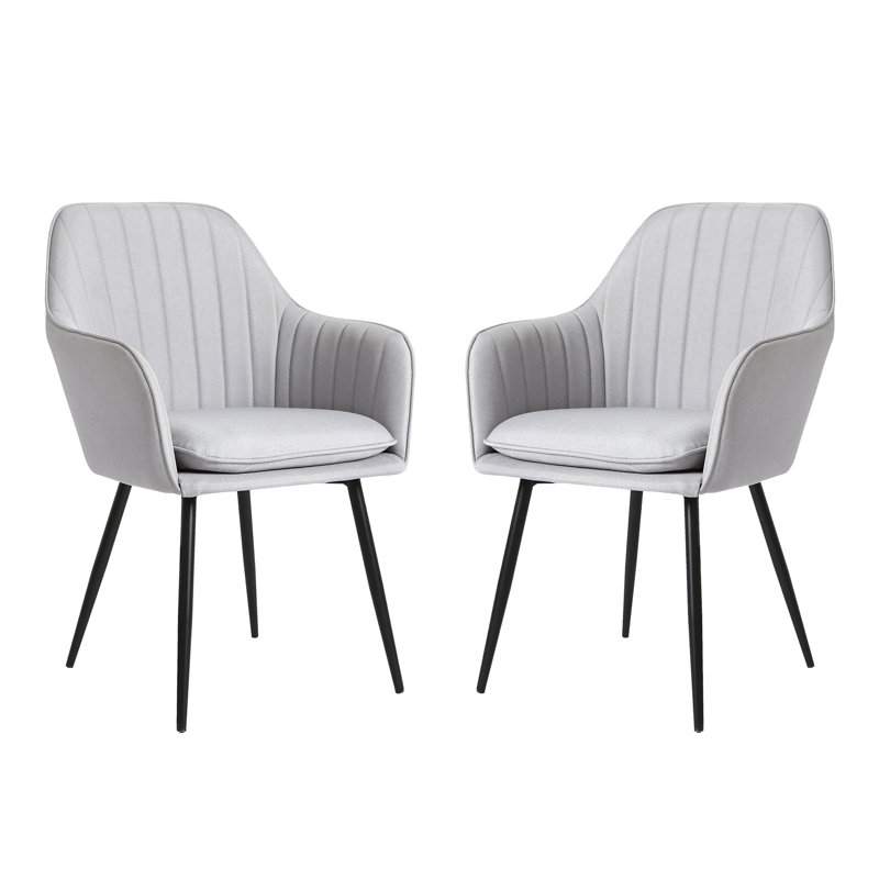 Pugliese Upholstered Armchair, Light Grey
