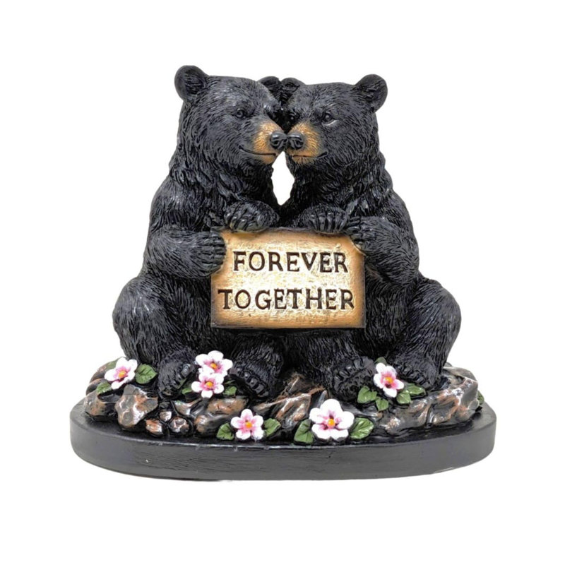 Figurine de résine en bois rustique «Forever Together»