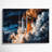 Space Space shuttle imagery Gray Canvas Wall Art-933615422