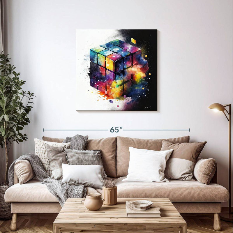 Senne Rubik, 36" H x 36" W