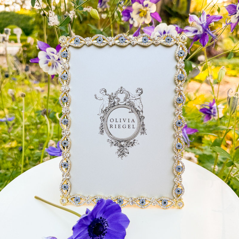 Evil Eye Rectangle Picture Frame, Gold