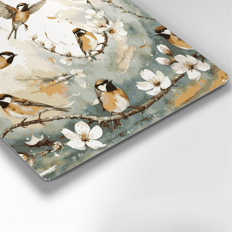 Art mural en métal oiseaux Birds Common, H 192 po x l 192 po x P 0,05 po