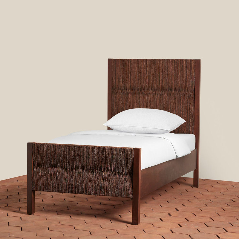 Textura Bed in Dark Brown, Twin