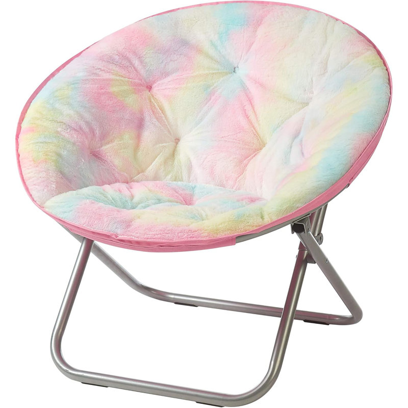 Giles Papasan Chair, Silver, Multicolor