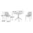 Farrah 2-Person Square Plastic Patio Dining Set with Stackable Chairs-2117594710