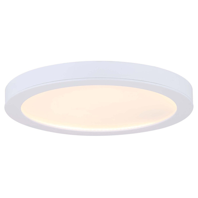 Plafonnier encastré 11 po Pedraza, blanc
